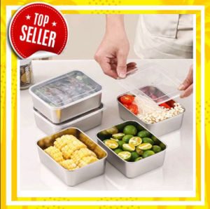 KOTAK TEMPAT WADAH MAKANAN TOPLES SAYUR MAKANAN KOTAK BEKAL STAINLESS MULTIFUNGSI DENGAN TUTUP