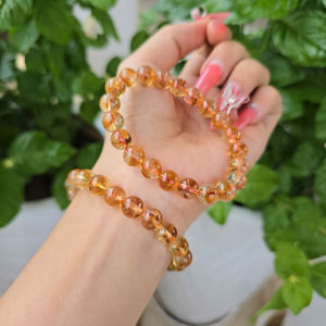 Q1941 Vòng Thạch Anh Vàng 6li 7li 8li chuẩn tự nhiên cho Thổ và Kim - Phong Thuỷ TUDO P