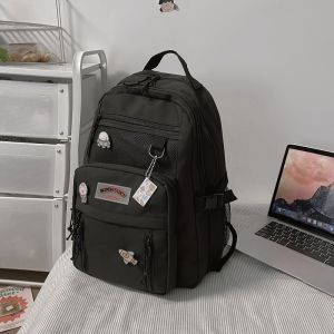 Korean Aesthetic Backpack Student School Bag For Women Waterproof Large Capacity School Bagpack