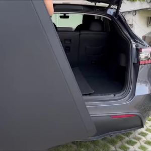 For Tesla Model Y Standard 2026 Leather Trunk Mat Rear Seat Backrest Protection Cover All-Weather Cargo LinerAnti-Dirt Pad