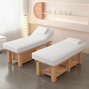 Beauty Massage Bed Solid Wood Latex Traditional Chinese Medicine Massage Tpy Specialized Body Beauty Salon Ear Pattern and Eyelash Beauty Spa Bed