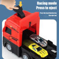 Transport truck toy boy's large truck alloy mini racing car transport car folding car toy Mainan Kereta Mainan Budak Lelaki. 