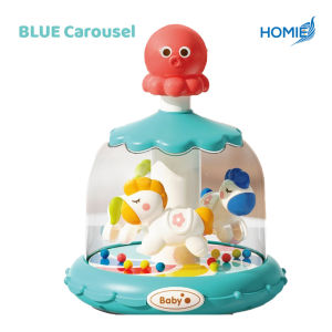 Press & Spin Carousel Baby Fun Toy | Rotating Merry-Go-Round Sensory Early Learning Educational Toys