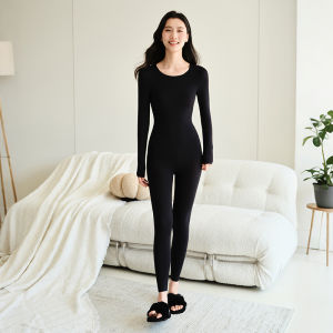 New Autumn and Winter Liquid Foundation Milk Skin Warm Suit Light High Elastic Seamless Bottom Autumn Clothes Autumn Pants Women