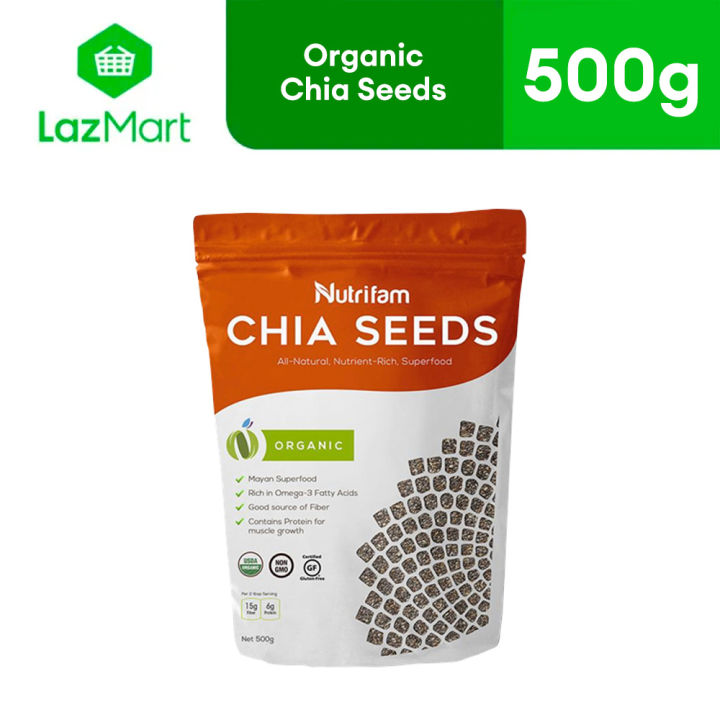 Nutrifam Organic Chia Seeds 500g