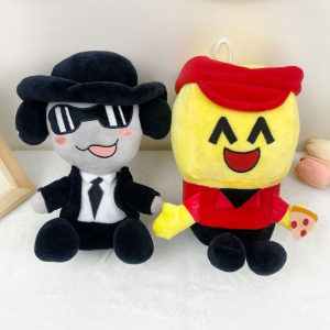 Forsaken Chance Plush Fun Black Suit Men Plushie Doll Chance Forsaken Toys Cartoon Dreamgame Mafioso Doll Home Decor