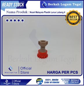 NOZZLE SPRAYER MALAYSIA DRAT KECIL 4 LUBANG PLASTIK / NOZZLE LURUS SPRAYER PERTANIAN