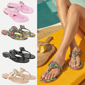 HOPE ROZA Women Round Toe Leather Sandal With Adjustable Strap - Soft and Anti Slip Sole Flat Leather Womens Sandals - Multicolor