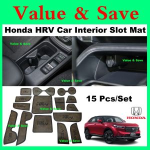 Honda HRV 2022 - 2026 HR-V Leather Interior Slot Mat Anti Slip Mat Car Accessories