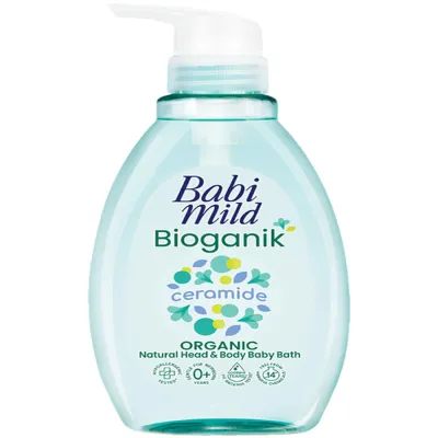 ครีมอาบน้ำ สระผม เด็ก เบบี้มายด์ BabiMild Bioganic 800ML อาบน้ำเด็ก Babymild อาบเด็ก สูตร อาบ เบบี้มาย ขวดปั๊ม สีเขียว ไบโอแกนิค ขนาด 800 มล.