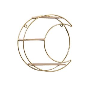CUBBY Gold Decorative Wall Shelf Nordic Style Iron Wall Storage Rack Modern Space Saving Wall Decoration Restaurant