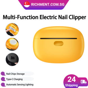 【✅SG Brand🔥】RICHMENT 3-in-1 Multifunction Electric Nail Clipper M3 with Nail Grinder Automatic Nail Trimmer Low Noise Safe Design Nail Dust Storage Type-C Rechargeable Portable Nail Care Tool
