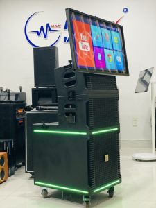 [Loa màn hình karaoke mới nhất] Loa màn hình MTMAX X5 Bass 35 1 Trung 1 Treble  màn hinh lên đến 32inch  công suất cực đại 1000w  tiện lợi cho gia đình dễ dàng sử dụng