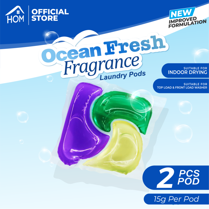 HOM Laundry Pods (Travel Pack) Ocean Fresh Lazada PH