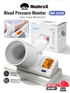 ✅【SG】Blood Pressure Monitor Tunnel Arm Type Digital BP Machine Cuff Free Voice Backlight Type-C