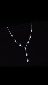 AE New ultra-shiny diamond-embellished light luxury niche design long sweater chain for women high-end fashion versatile collarbone necklace