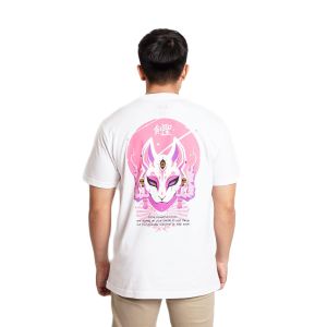 Kensei T-Shirt Kaos Lengan Pendek Gion White KS003