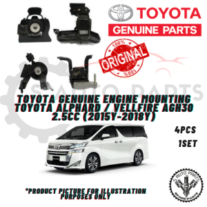 TOYOTA ALPHARD / VELLFIRE AGH30 2.5CC (2015Y~) 100% ORIGINAL TOYOTA ENGINE MOUNTING (SET 4PCS)
