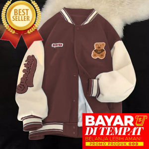 Sweater Wanita Baseball Anak Dan Dewasa Tebal Berkualitas - One Bear