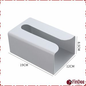 FinDee กล่องทิชชู่ติดผนัง มีแผ่นกาวติดยึดผนัง ไม่ต้องเจาะผนังWall Mounted Tissue Box