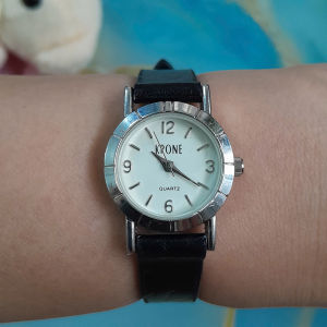 Đồng hồ nữ KRONE  size: 23mm dây da second hand si nhật- đã qua sử dụng