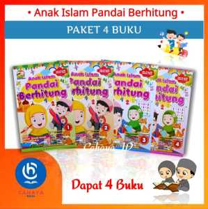 Paket isi 4 Buku Anak Islam Pandai Berhitung Full Colour Serba Jaya