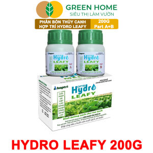 Phân bón Hợp Trí Hydro Leafy GreenHome Hộp 200g (Part A+B) Dinh Dưỡng Cho Rau Sạch Thủy Canh