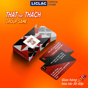 Bộ bài Truth Or Dare Thật hay Thách với 52 lá sự thật hay thử thách Drinking Game chơi cùng nhóm bạn vui vẻ