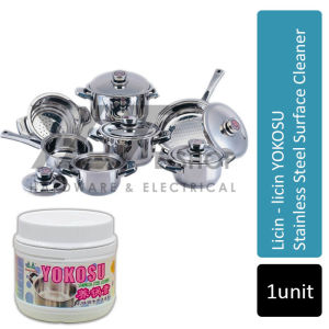 Licin-licin YOKOSU Stainless Steel Surface Cleaner (400g & 800g) Gosok Permukaan Periuk Stainless Steel