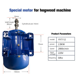 Motor 220V-2200W induction 1.5HP motor 100% pure copper food grinding motor pig knife machine Food processing motor food processing motor/grinding machine/meat grinder motor Induction motor