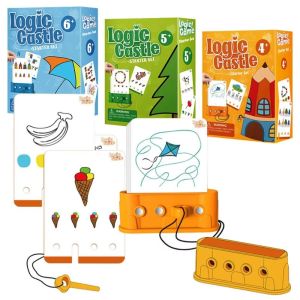 YOUSHI TOP Trò chơi ghép hình Trò chơi giải đố logic cho trẻ em Giáo Dục Sớm Montessori Đào tạo tư duy logic Học tập mầm non 3D Đồ chơi xếp hình tư duy chính Trẻ em