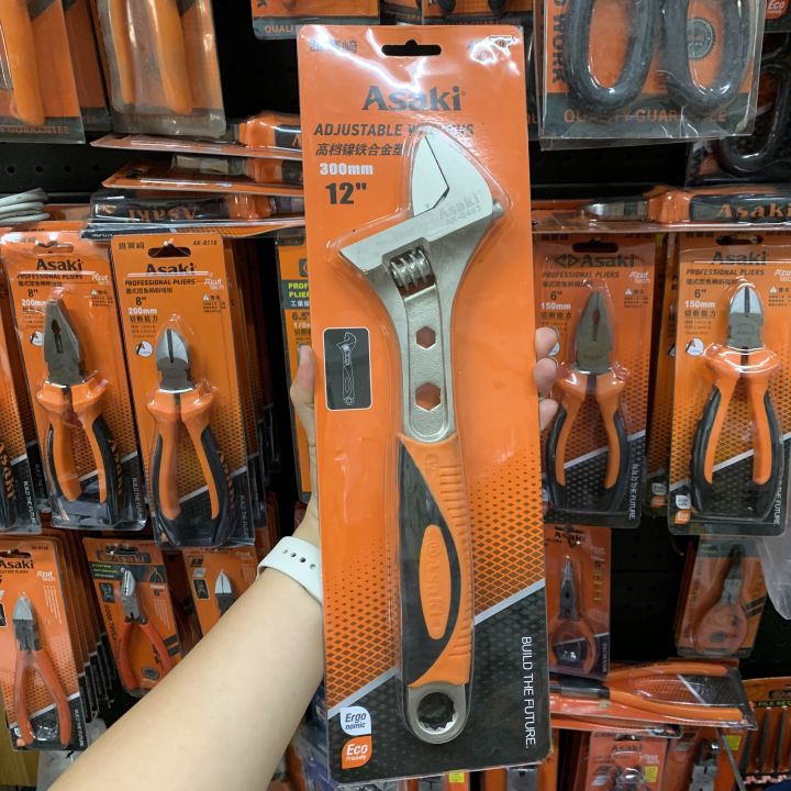 Mỏ Lết Cao Cấp Asaki Cán Bọc Nhựa Pvc Chống Trượt AK-0400 AK-0401 AK ...