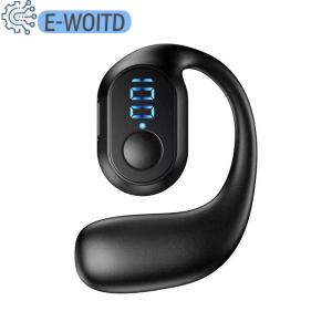 Wireless Headphones With Digital Display With Microphone Bone Conduction Handsfree Noise Canceling Earphones For Driving Audifonos