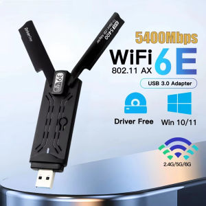 Kebidumei WiFi 6 AX1800 USB 3.0 Wireless Adapter 2.4GHz/5GHz Dual Band Wi-Fi Network Card With High Gain Antenne For PC Laptop Win10/11