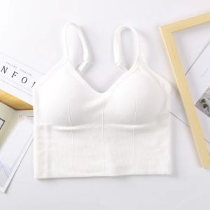 NO.M008🥰🥰ผ้าสบาย ระบายอากาศได้ ชุดชั้นในไร้รอยต่อ สปอร์ตบราตัวสั้น แบบสวม สายคาดอก มีฟองน้ำในตัว