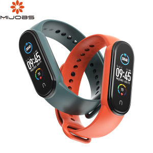 MIJOBS Mi Band 5/Mi Band 6 / Mi Band 7/Mi Smart Band 6/Mi Smart Band 6 Dây Đeo Cho Xiaomi Mi Band 5 NFC Dây Đeo Cổ Tay Thể Thao Silicon Toàn Cầu Dây Đeo Thay Thế Vòng Đeo Tay Phụ Kiện Theo Dõi Sức Khỏe