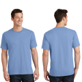 Baju Kaos Lengan Pendek Polos O Neck Unisex Warna Biru muda atau biru langit Bahan Katun Combed 30s Adem Kualitas Premium. 