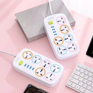 Ổ Điện Đa Năng Thông Minh 6 Lỗ Kèm 4 Cổng USB Có Công Tắc An Toàn Tiện Dụng Cho Mọi Nhà