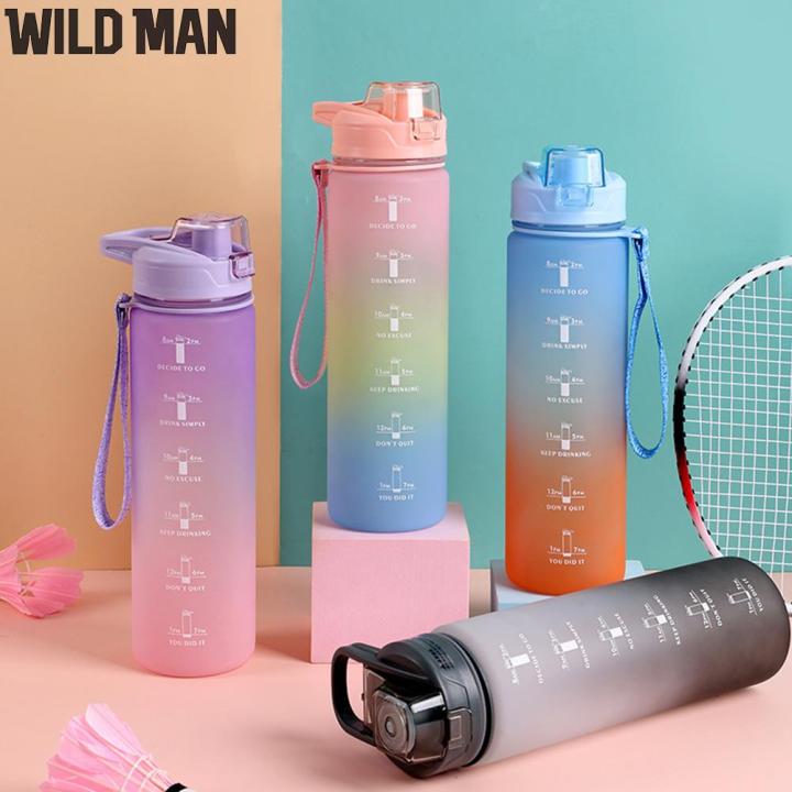 1L Portable Korea Style Cute Water Bottle with Handle Reflective ...