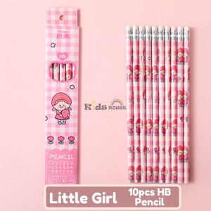 10pcs HB Pencil with Eraser Cute Pencil Gift Set for Kids