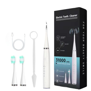 【Ready Stock】5 In 1 Electric Ultrasonic Toothbrush USB Rechargeable Whitening Toothbrush With Five Speed Adjustme