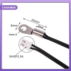 【CANAMEK】 13cm/40cm/100cm Waterproof NTC 50K 1% 3950 Thermistor Accuracy Temperature Sensor Wire Cable Probe Fixed Mounting Hole