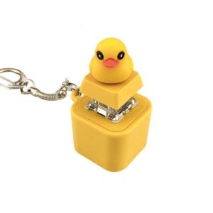 Keypad Bag Charm Fidgety Clicking Small Backpack Ornament Duck Shape Backpack Charm Sound Stress Relief Toy Gift