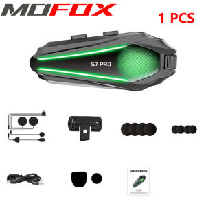 MOFOX S7 PRO Headphone Bluetooth Helmet Earphones Noise Reduction Motorcycle Headset With 2-in-1 Mic