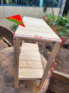 Kệ gỗ thông 2 tầng- 3 tầng để giày dép kệ lò vi sóng rộng 25cm với nhiều kích thước dạng lắp ráp rất tiện lợi