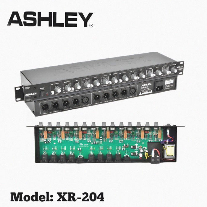 Crossover ASHLEY XR 204 4WAY Stereo Subwoofer Xover XR204 Original