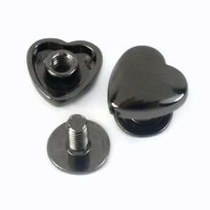 10 Pasang Love Snap Button Mur Baut Ikat Pinggang Kulit