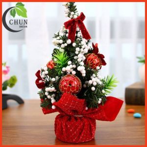Cây thông noel để bàn cao 20cm trang trí bàn làm việc giá sách kệ tủ làm quà tặng