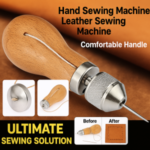 Multi-functional DIY Leather Hand Stitcher Tool Easy-to-use Sewing Machine for HandcraftLeather Work Projects