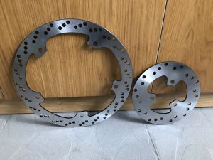 ĐĨA THẮNG(PHANH) SUZUKI RAIDER SATRIA GSX KIỂU ZIN TRÒN VÀ CNC-TIỆN TRƯỚC SAU